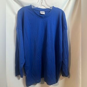 NWOT Vintage Emmanuel Shirt Plus Size Blue